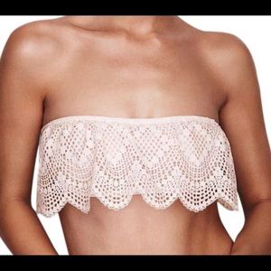 Victoria’s Secret white bandeau lace top